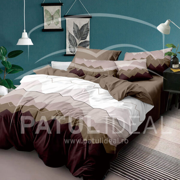 Lenjerie de pat pentru pat dublu - finet , 6 piese LF7-20076