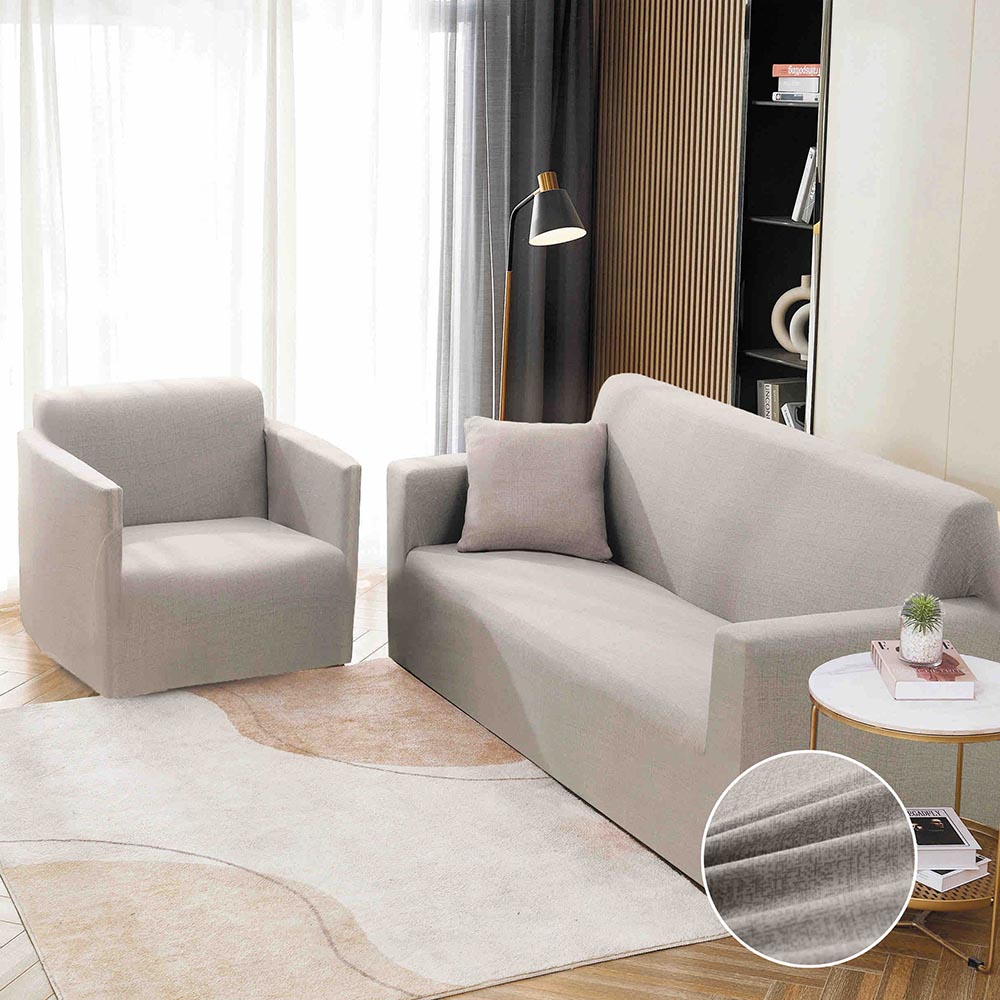 Set Husa Elastica pentru Canapea 2 Locuri + Fata de Perna 1 Set Husa Elastica pentru Canapea 2 Locuri + Fata de Perna