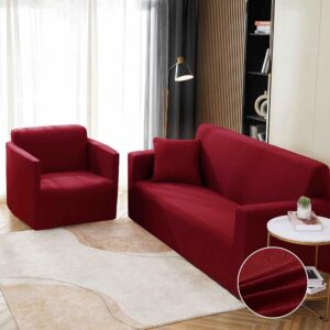 Set Husa Elastica pentru Canapea 3 Locuri + Fata de Perna
