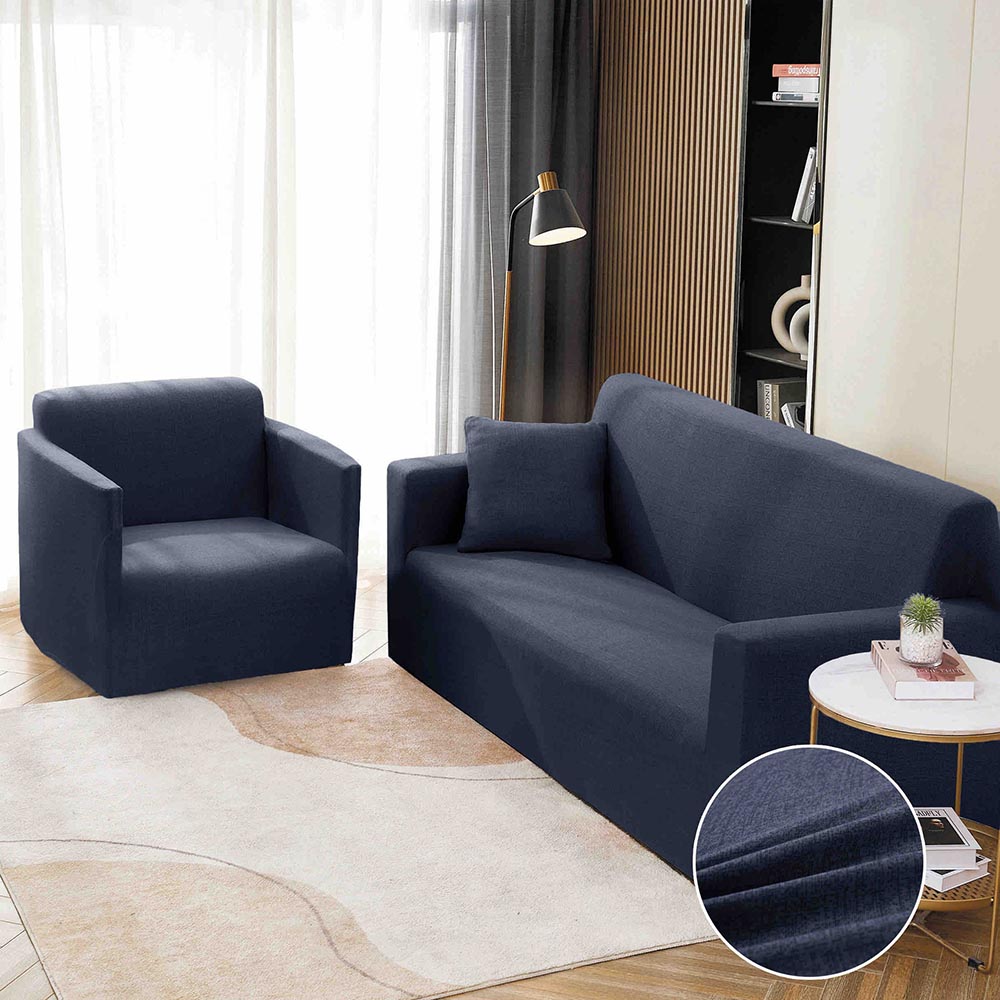 Set Husa Elastica pentru Canapea 3 Locuri + Fata de Perna 1 Set Husa Elastica pentru Canapea 3 Locuri + Fata de Perna