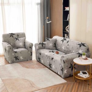 Set Husa Elastica pentru Canapea 3 Locuri + Fata de Perna