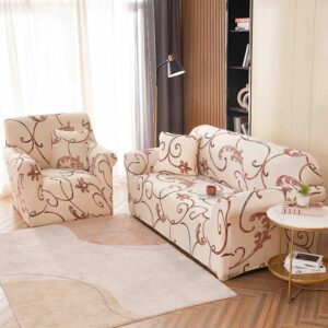 Lenjerii pentru pat 11 Set Husa Elastica pentru Canapea 2 Locuri + Fata de Perna