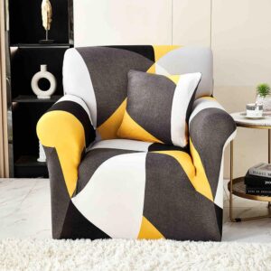 Set Husa Elastica pentru Fotoliu + Fata de Perna, Marime Universala