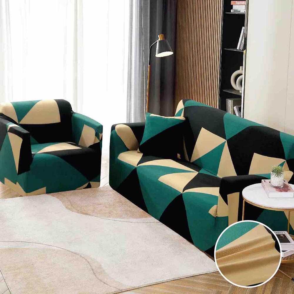 Set Husa Elastica pentru Canapea 2 Locuri + Fata de Perna 1 Set Husa Elastica pentru Canapea 2 Locuri + Fata de Perna