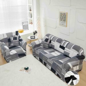 Set Husa Elastica pentru Canapea 3 Locuri + Fata de Perna