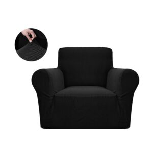 Set  2 Huse Fotolii Lycra - Negru