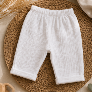 Pantalonași din Muselină Premium pentru Bebeluși 3–6 luni