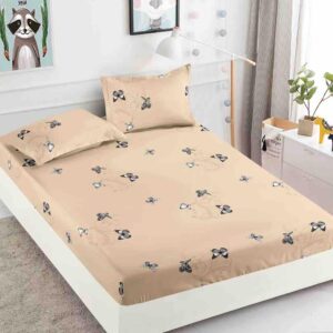 Husa Pat Dublu cu elastic cu 2 fete de perna, tesaturaTip Finet JOJHP84