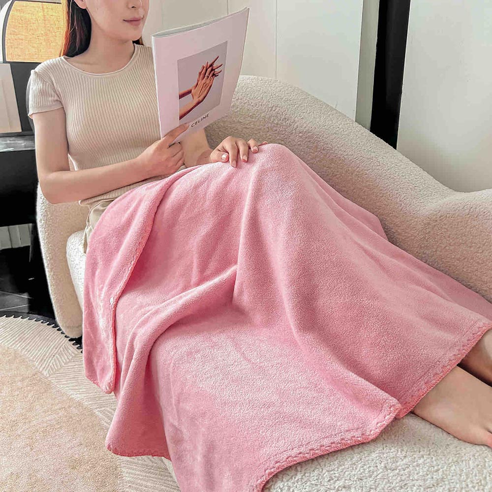 Pătură Tip Șal Premium Cu Capsa din Cașmir Artificial 100x140 cm - Roz Trandafiriu 2 Pătură Tip Șal Premium Cu Capsa din Cașmir Artificial 100x140 cm - Roz Trandafiriu - imagine 2