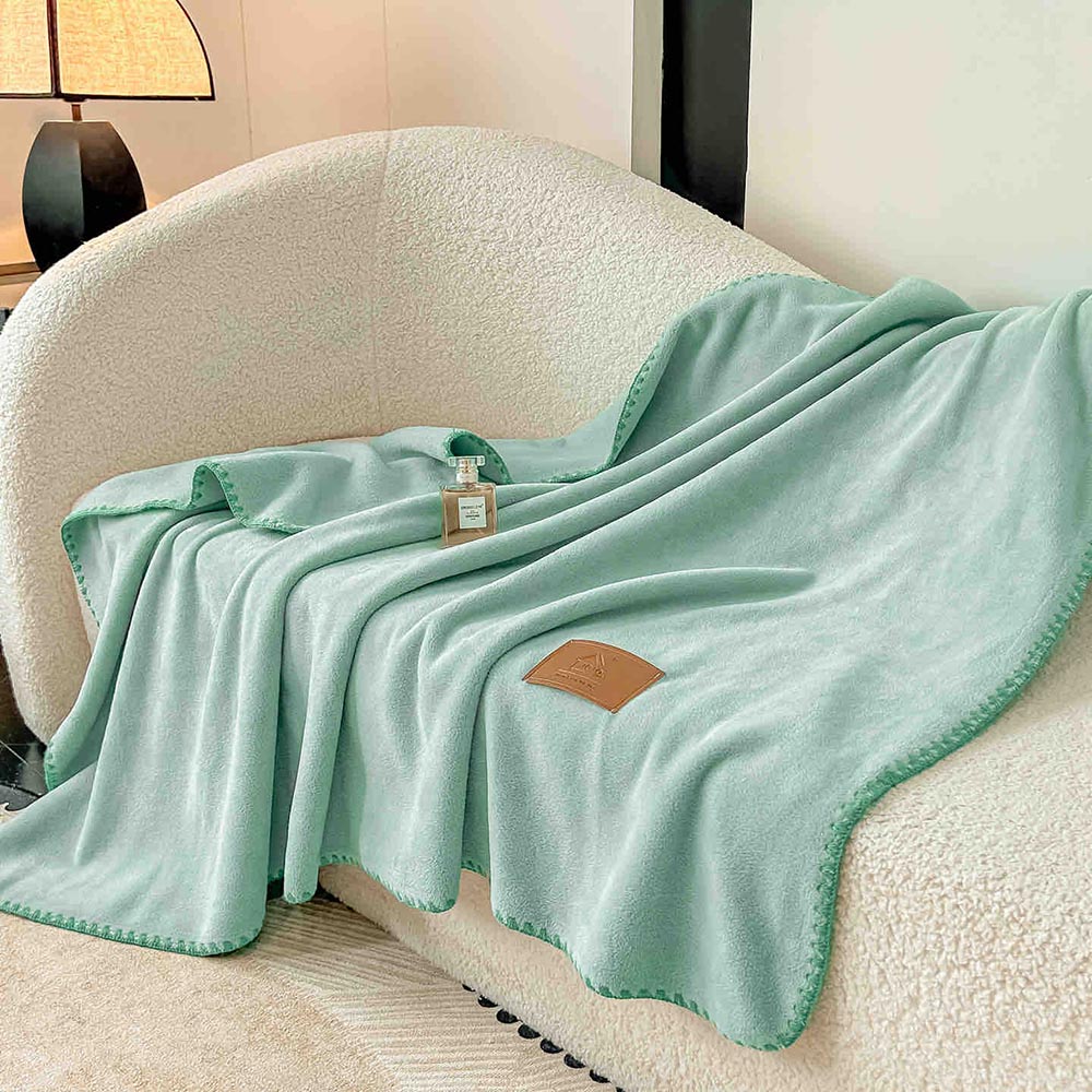 Pătură Tip Șal Premium Cu Capsa din Cașmir Artificial 100x140 cm - Turqoise 2 Pătură Tip Șal Premium Cu Capsa din Cașmir Artificial 100x140 cm - Turqoise - imagine 2