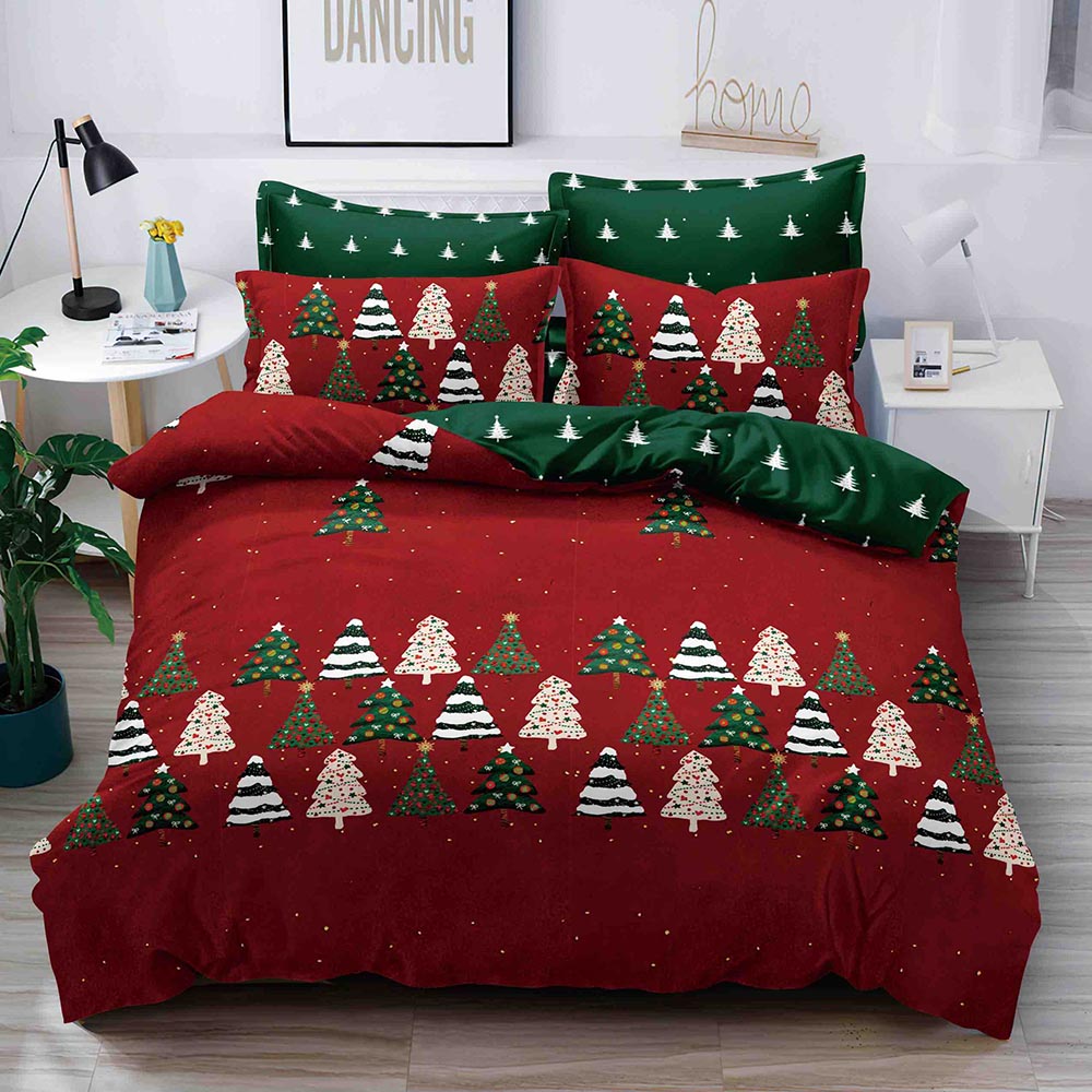 Set Lenjerie Pat 1 Persoana din Bumbac Finet imprimeu Mos Craciun, 4 Piese JOLSIXMAS18 1 Set Lenjerie Pat 1 Persoana din Bumbac Finet imprimeu Mos Craciun, 4 Piese JOLSIXMAS18